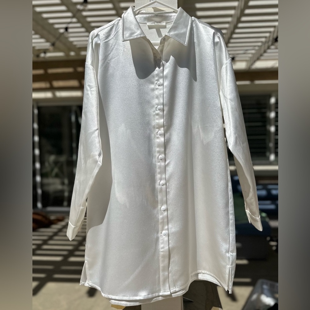 12th Tribe Women’s Ivory Satin Dress